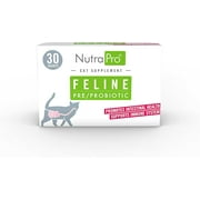 NutraPro Feline - Veterinary Advanced Feline Probiotic Supplement for Cats for Digestive Health, Immune System Support, and Overall Well-Being - 30 (1 Gram Sachets)