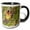 Black/White, variant on 3drose, Tanzania. Red and Yellow Barbet, Tarangire Np-af45 Rbe0237 - Ralph H. Bendjebar, 11oz Magic Transforming Mug