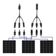 thumbnail image 4 of Conectores de cable 5 pares de conectores de cable de panel solar /hembra con 1 a 3 ramas tipo Y herramienta de montaje de llave de conector de rama para sistema fotovoltaico IP67 impermeable her Eccomum Conectores de cable, 4 of 7