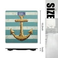 thumbnail image 2 of Bathroom Scale, Highly Accurate Digital Body Scale,Precisely Measures Weight up to 400 lbs-Vintage Nautical Anchor On Ocean Blue And White Striped Background, 2 of 4