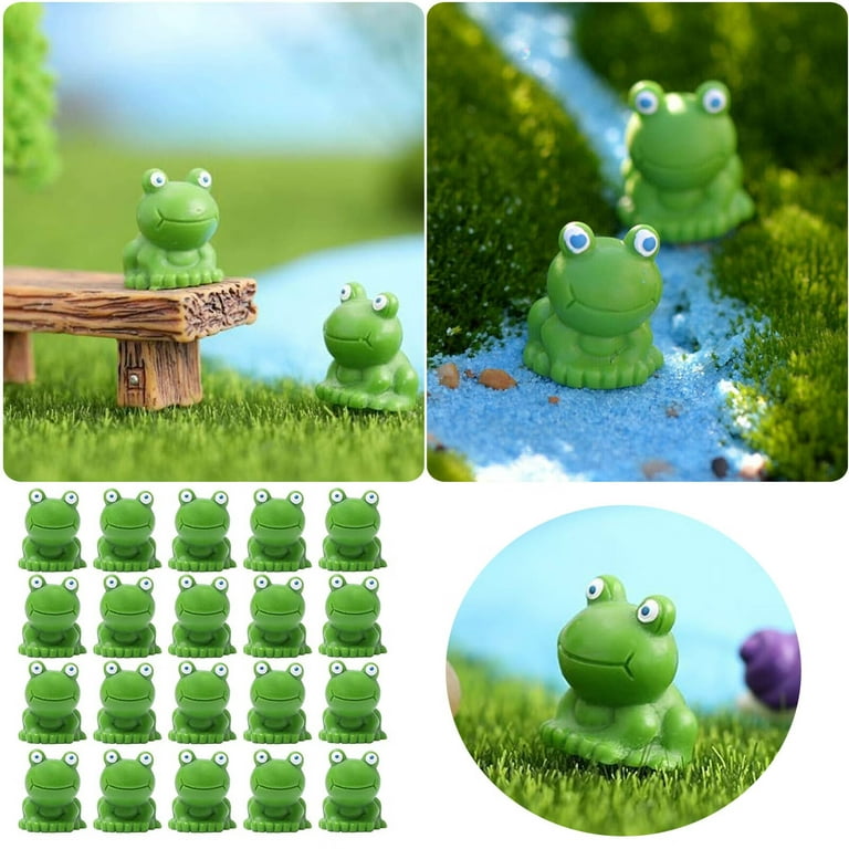 50 Pcs Mini Frog Garden Decor Green Frog Figurines Miniature Home Décor  Tiny Plastic Frogs Fairy Garden Decor - AliExpress