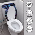 thumbnail image 2 of Suhoaziia Psychedelic Trippy Mushroom Toilet Seat and Tank Lid Covers Universal Fit Stain Resistant Toilet Lid Cover Round Keep Toilet Tank Clean Bathroom Accessory Set, 2 of 5