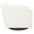 thumbnail image 4 of SAFAVIEH Birdie Modern Style White/Cream Upholstered Side Chairs (31.5 in. W x 32.9 in. D x 28.2 in. H), 4 of 10