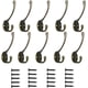 thumbnail image 1 of Gancho para abrigos NQ negro 10 piezas de ganchos de metal dobles grandes, 1 of 5