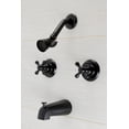 thumbnail image 2 of Kingston Brass KB240AX Brass Black Tub & Shower Faucet, 2 of 3