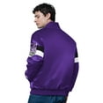 thumbnail image 2 of Men's Starter Purple Sacramento Kings Triple Option Varsity Full-Snap Satin Jacket, 2 of 2