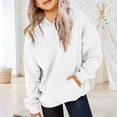 thumbnail image 2 of KAUOD Teen Girls Oversized Hoodies Cotton Trendy Pullover Sweatshirts Tops with Pockets Kids Plain Cute Hoodie Clothes, 2 of 5