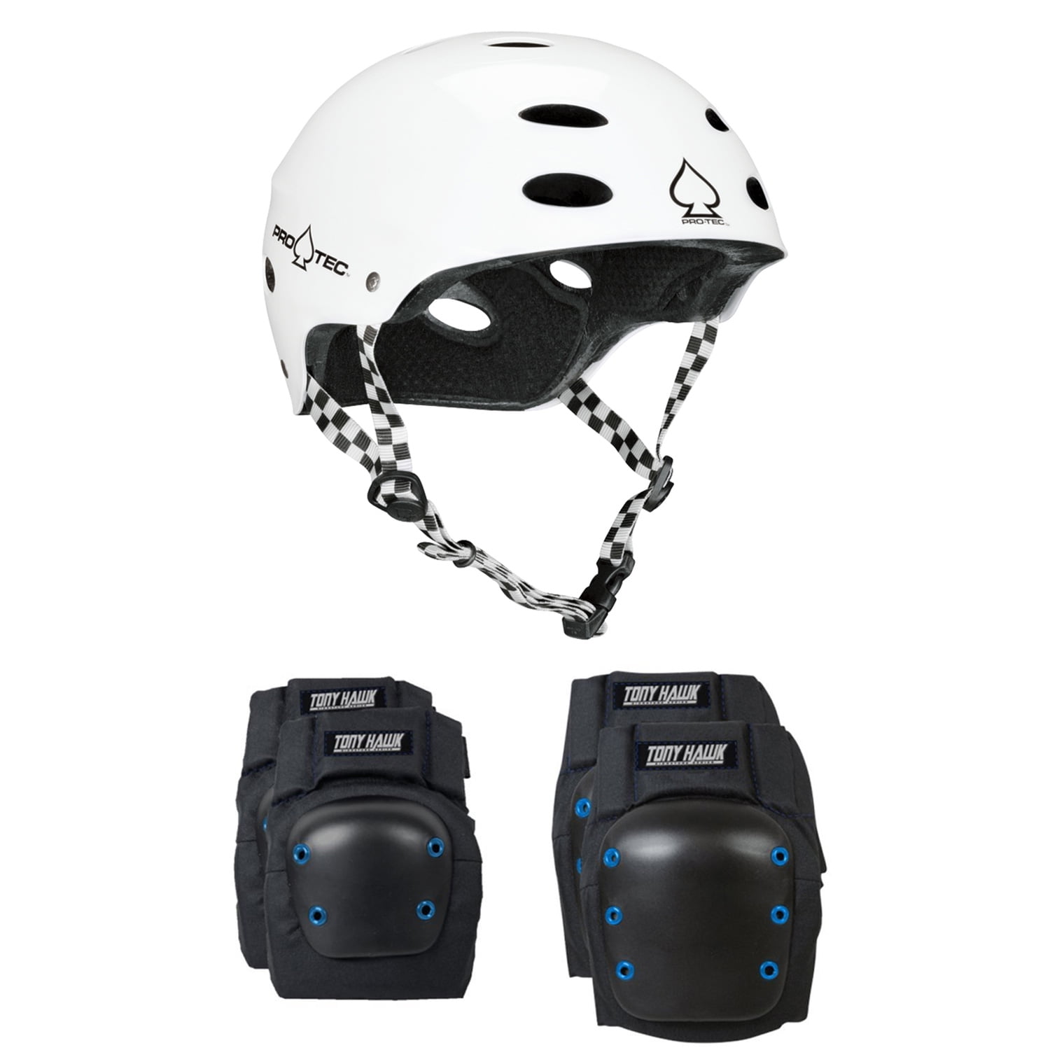 PRO TEC Skateboard Helmet ACE SKATE SXP Gloss White Sz
