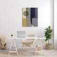 thumbnail image 2 of Distinct Geometric Layered Shapes Abstract Graphic Art Gallery Wrapped Canvas Print Wall Art, 2 of 7