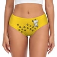 thumbnail image 1 of Braguitas personalizadas para mujer con diseño de paisaje de Van Gogh, Snoopy y Charlie Brown, ropa interior elástica para mujer, calzoncillos de Peanuts, 1 of 5