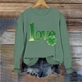 thumbnail image 4 of St Patricks Day Sweatshirt Sweatshirt St Patricks Shirt Shirt St Pattys Day Green Shamrock, 4 of 6