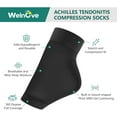 thumbnail image 2 of Welnove Achilles Tendonitis Heel Protector Socks, Achilles Tendon Support Compression Socks, Gel Padded Sleeve for Cushion & Protection of Bursitis, Tenderness, Dry Cracked, 2 of 7