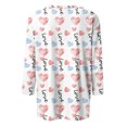 thumbnail image 5 of Xixinqiwan Womens Long Sleeve Valentines Day Shirts,Women Heart Printed T-Shirts Graphic LOVE Heart Print Long Sleeves Tees Cute Oversize Round Neck Tee, 5 of 6