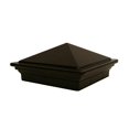 thumbnail image 2 of Nuvo Iron Pyramid Ornamental Aluminum Post Cap for 2" x 2" Metal Posts - Black, 2 of 4