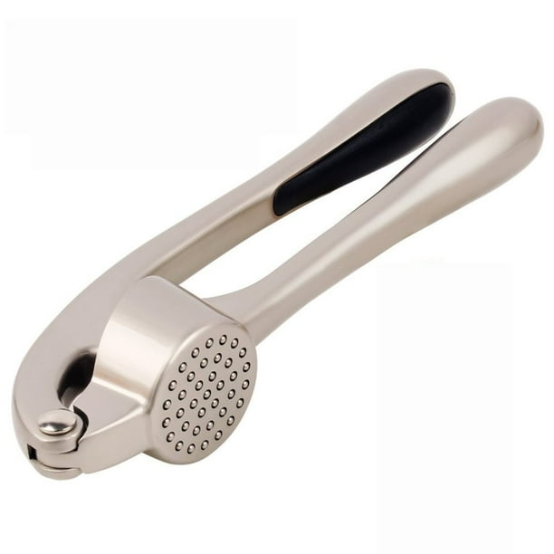 Garlic Press, Zinc Alloy Professional Heavy Silicone SoftHandled Crush Garlic Garlic Mincer