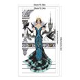 thumbnail image 2 of Hilo de bordar Algodón ecológico parcial 14CT Estampado RAVEN-QUEEN Punto de cruz 34x59cm, 2 of 9
