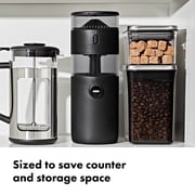 OXO Brew Compact Conical Burr Coffee Grinder, Stainless Steel Burrs, Matte Black