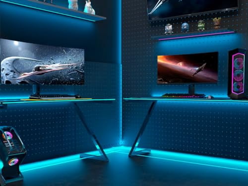 Galgreen Neon Rope Lights, 16.4ft Rope Lights with Dimmable Remote and Adapter, Waterproof Flexible Smart Led Strip Lights for Bedroom, Super Bright, DIY Neon Sign, Indoors Outdoors Decor, Ice Blue