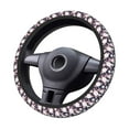 thumbnail image 4 of Daiia Leaves Flower Steering Wheel Cover Auto Steering Wheel Covers Breathable Anti-Slip Steering Wheels Car Interior Decor Accessories for Men Women Universal 15 Inch, 4 of 8