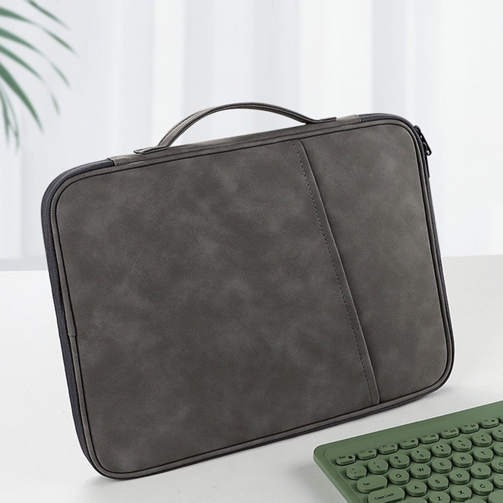 Hiroekza Universal Tablet Sleeve Case for 10.1 Inch Android Tablets - Lightweight Polyester Laptop Bag with Large Capacity for Notebooks & Accessories - Multi-Function Handbag or Backpack Gray