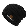 thumbnail image 3 of Gorros de mujer TANGJMXG paquete de 3 gorros holgados de invierno de gran tamaño cálidos, 3 of 5