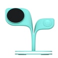 thumbnail image 1 of Tignapoo 5-in-1 Magnetic Wireless Charger with LED Light for Apple Devices, Fast Charging Station for Phone, Watch, and Earphones, Green, 1 of 6