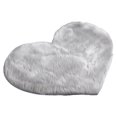 thumbnail image 1 of HEVIRGO Rug Mat Strong Water Absorption Soft Texture Love Heart Shape Non-slip Acrylic Fluffy Carpet Plush Mats Household Use, 1 of 11