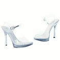 thumbnail image 2 of Ellie Shoes E-502-Brook 5" Heel Womens Clear Sandal. 7 / Clear, 2 of 2