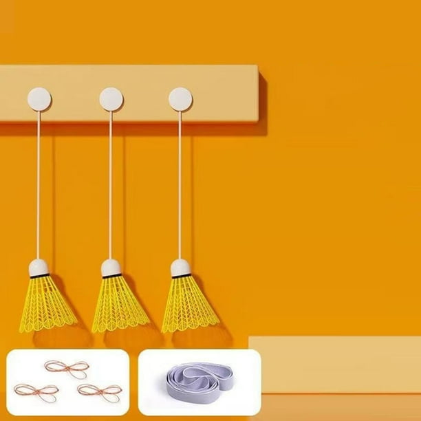 Fiudx Entrenador de Bádminton, Dispositivo de Cuerda Elástica Ajustable, Entrenador Luminoso de Autopráctica, Mecanismo de Fácil Instalación, Uso En Interiores y Exteriores, Diseño Ideal para Viajes,