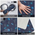 thumbnail image 4 of Bathroom Rugs Non Slip Washable - Deep Blue Coral Jellyfish Kitchen Mats for Floor, Area Rugs for Entryway Rugs Indoor, Laundry Bathroom Room Door Rug with Rubber Backing 20x31.5in, 4 of 8