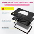thumbnail image 5 of Dteck Rugged Case for Samsung Galaxy Tab A7 10.4 inch 2020 SM-T500 T505, Heavy Duty Three Layer Hybrid High Impact Shockproof Case with 360 Rotating Handle Stand, Black, 5 of 8