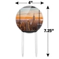 thumbnail image 2 of Acrylic New York Skyline Sunset Penthouse Suite View Cake Topper Party Decoration for Wedding Anniversary Birthday Graduation, 2 of 7