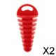 thumbnail image 1 of 2 silenciadores universales para tubo de de motocicleta, color rojo 2 piezas, 1 of 8