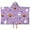 Purple Halloween Pattern, variant on Purple Halloween Pattern Hooded Bath Towel，50"x30" for Ages 3 To 12 Kids, Quick Dry Lightweight Soft Microfiber Hood Beach Towel Cover Up for Kids