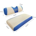 thumbnail image 4 of 10L0L Golf Cart Seat Cover for EZGO TXT RXV &Club Car DS,Washable Mesh Bench Seat Cover-Beige Blue, 4 of 7