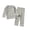 A-Light Gray103, variant on JAJAHO Boys Girls Cotton Pajamas Long Sleeve T Shirt And Pant Set, Solid Color 2-Piece, Sizes 2-8