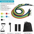 thumbnail image 2 of Juego de bandas de resistencia, kit de elásticos para ejercicios, bandas elásticas para ejercicios Entrenamiento de fuerza 5 bandas elásticas para ejercicios y manijas, anclaje para puerta, correas para los pies ACTIVE Biensenido a ACTIVE, 2 of 4