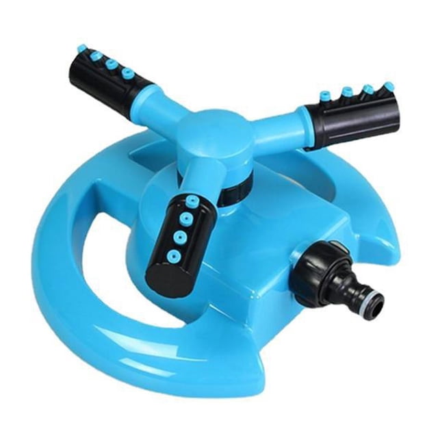 Garden Watering Garden Irrigation Automatic Rotating Sprinkler Border Watering Vegetable Three Pronged Sprinkler Multiple Sprinkler System with Hose Wildfire Sprinkler System Trampoline Games for Kids