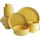 thumbnail image 1 of JGO DE VAJILLA 16 PZAS CERAMICA AMARILLO MARCA GIBSON HOME, 1 of 5