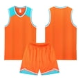 thumbnail image 2 of Unisex Youth Kids Boys Basketball Outfit Lightweight Basketball Tank Top and Track Shorts Sets Boy Summer Clothes, 2 of 4