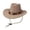 Beige, variant on Girls Cowboy Hat Wide Brim Soft Felt Look Classic Adjustable Sun Hat Cozy Hat for Outdoor 3-19 Years