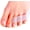 Clear, variant on Pinky Toe Separator and Protectors for Overlapping Toe, Curled Pinky Toes-10pack