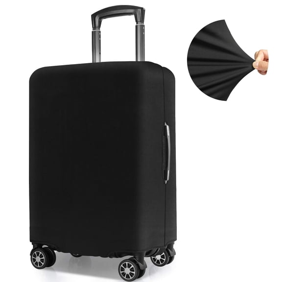Yotako Luggage Cover,Thicker Luggage Protector Elastic Suitcase Cover Protector, 20" Travel Suitcase Cover Anti Scratch Fits 18-22 inch suitcases Travel Accessories (Black)