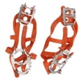 thumbnail image 3 of 1 par/juego de pinzas para zapatos de escalada en hielo para exteriores, 18 dientes, con bolsa portátil impermeable, color naranja L (41-46), 3 of 5