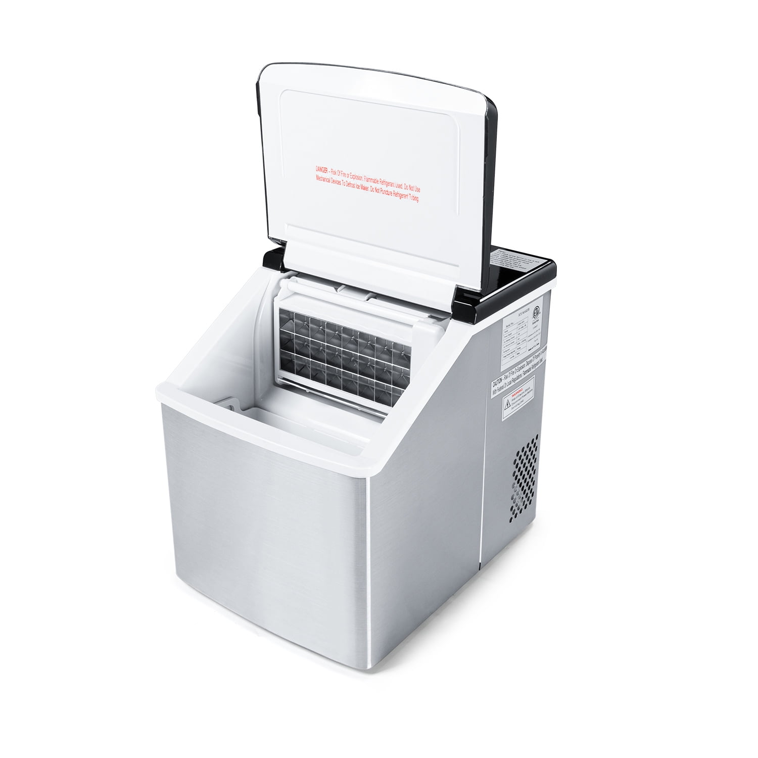 Ice Maker Machine Countertop with Ice Scoop & Basket, Perfect for Home/Kitchen/Office/Bar Silver, Portable Ice Maker 26Lbs/24H Ice Maker Machine Countertop with Ice Scoop & Basket, Perfect for Home/Kitchen/Office/Bar Silver, Portable Ice Maker 26Lbs/24H