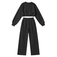 thumbnail image 3 of Admvng Travel Outfits for Women 2 Piece Sets Fall and Winter Casual Long Sleeved Sweater Trousers Two-piece Suit, Size S-2XL, 3 of 6