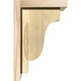 thumbnail image 3 of 8"W x 8"D x 12"H Newport Rough Sawn Corbel w/Backplate, Douglas Fir, 3 of 9