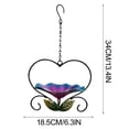 thumbnail image 2 of Comedero de hierro para pájaros | Comedero de jardín con forma de corazón y diseño floral | Comedero colgante para exteriores para decoración de jardín | Atrae aves silvestres, 2 of 5