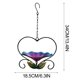 thumbnail image 2 of Comedero de hierro para pájaros | Comedero de jardín con forma de corazón y diseño floral | Comedero colgante para exteriores para decoración de jardín | Atrae aves silvestres, 2 of 5