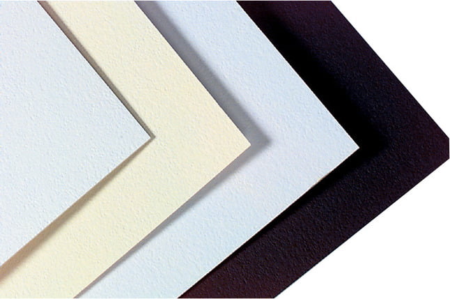 Pebble White Pack of 50 11 x 14 Inches Stu-Art Economy Mat Board 